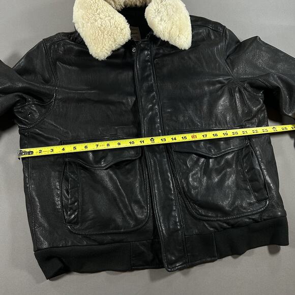 Vintage AvireX Fly FLIGHT BOMBER AVIATOR PILOT FLYING LEATHER JACKET XL - Picture 6 of 6